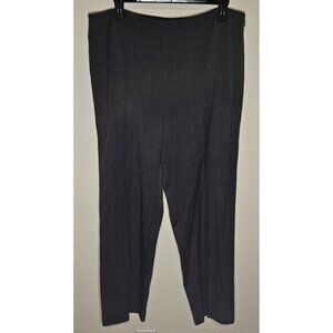 Talbots Heritage Dress Pants Womens 12 Gray Straight Leg Side Zip Closure‎